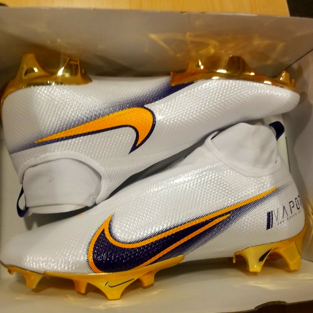 Nike Vapor Edge Pro 360 ID White/Purple-Gold Men's size 12 CU1440-992 NEW
